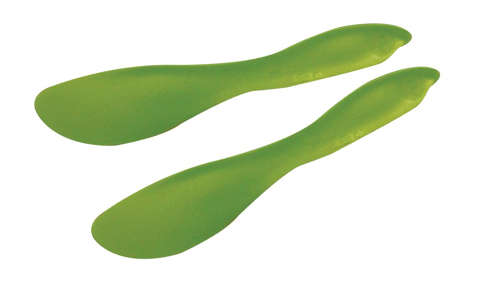 LINDEN SWEDEN Multi Purpose Spreaders | Versatile Butter Knife for Soft Cheese or Frosting | Safe for Kids | BPA-Free and Dishwasher-Safe | Set of 2 Spreaders Each | Made in Sweden | Sage