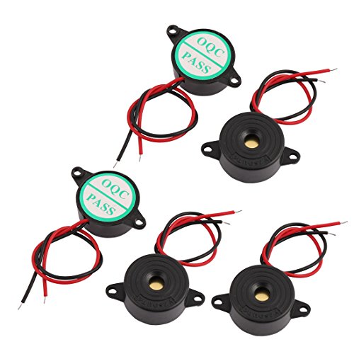 Aexit 5Pcs DC12V 2Terminals High Decibel Passive Stereo Electronic Buzzer 10 x 23mm (0da2f36111a17fb9a62bb7da5fb11e29)
