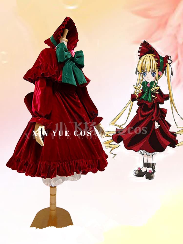 ローゼンメイデン 真紅 コスプレ衣装+ウィッグ+靴 セット 薔薇乙女 猫屋小舗 猫屋小舗 ローゼンメイデン コスプレ 真紅 しんく 衣装