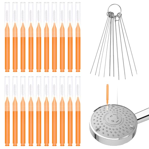 Image of 30pcs Shower Head Cleaner Tools, Shower Head Cleaning Brushes Multi-Size Shower Head Cleaner Picks Anti-Clogging Cleaning Brush for Bathroom Small Hole Gap Nozzle Window Slot