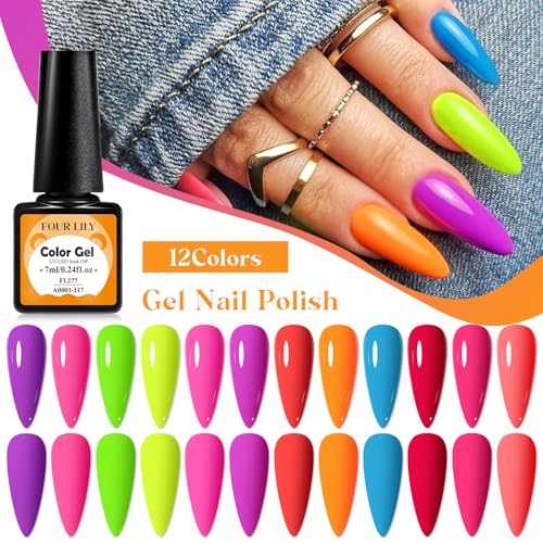 Set de Esmaltes de Gel Neon 12 Colores miniatura 4