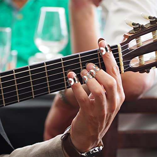 Guitare Doigt Pics Plats Médiators du Pouce Réglable Acier Inoxydable Métal Plastique pour Instrument à Cordes de… - Les Beatles, Paul McCartney, John Lennon, RIngo Starr, George Harrison Guitare Doigt Pics Plats Médiators du Pouce Réglable Acier Inoxydable Métal Plastique pour Instrument à Cordes de… – Image 4