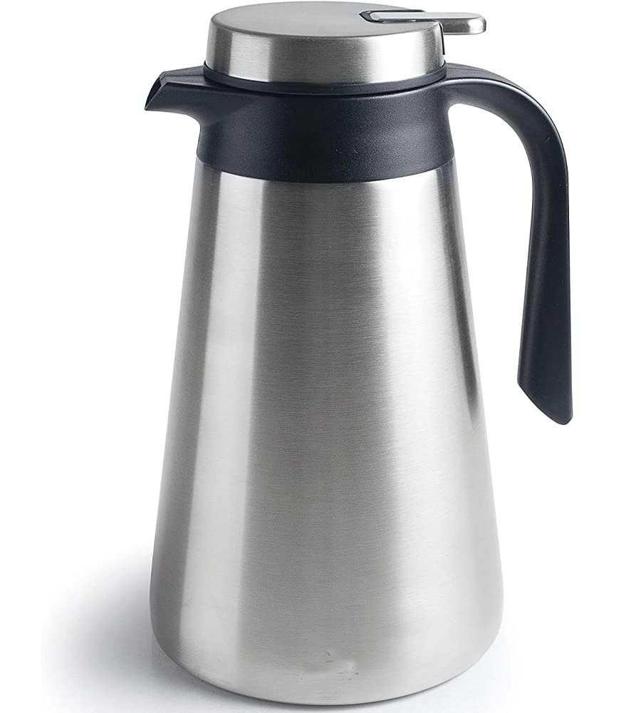 Suinga Termo Acero Inoxidable 2.2 L | Botella de Agua Aislante | Se Mantiene Caliente o Frio 24 Horas | Botella Termica Agua