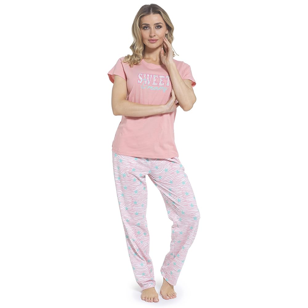 Undercover Women's Blossom Star Sweet Dreams - Print Pyjama Ln443 Set 8-10 Uk Size