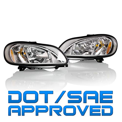 Optix 2002-2016 Compatible with Freightliner M2 Business Class Headlight - Driver Passenger Side Pair - Direct OEM Replacement Lamp Housing for 2003-2016 M2 Business Class 100 106 112 - Bulbs Not Included