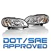 Optix 2002-2016 Freightliner M2 Business Class Headlight - Driver Passenger Side Pair - Direct OEM Replacement Lamp Housing for 2003-2016 M2 Business Class 100 106 112 - Bulbs Not Included