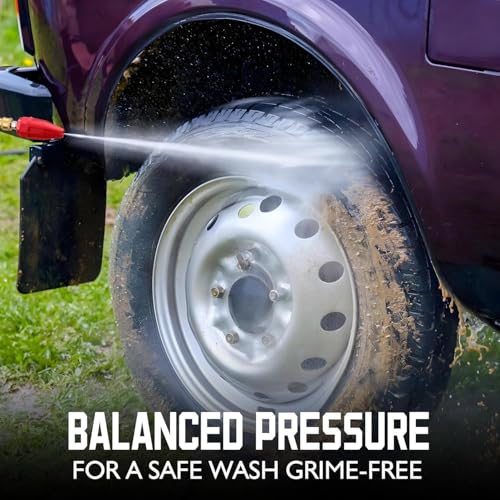 AMERISUN Electric Pressure Washer, 2800 Max PSI and 2.0 GPM, Power Washer with Onboard Soap Tank, Spray Gun and 25 FT Hose, 5 Nozzle Set (1 Turbo), for Cars/Driveways/Patios/Furniture/Deck - Image 4