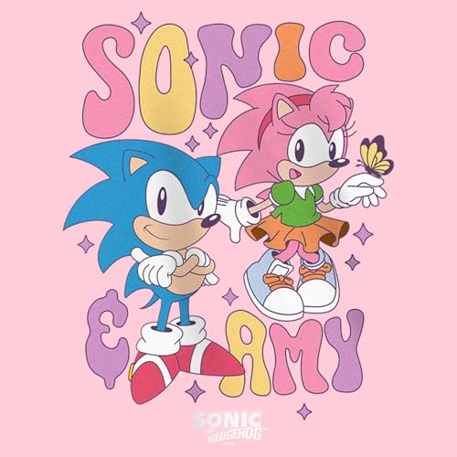 Fifth Sun Girl's Sonic the Hedgehog Cute Couple T-Shirt2