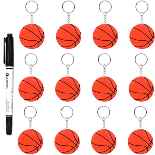 Yaure Joy 12 Pcs Basketball Acrylic Keychain bulk with 1