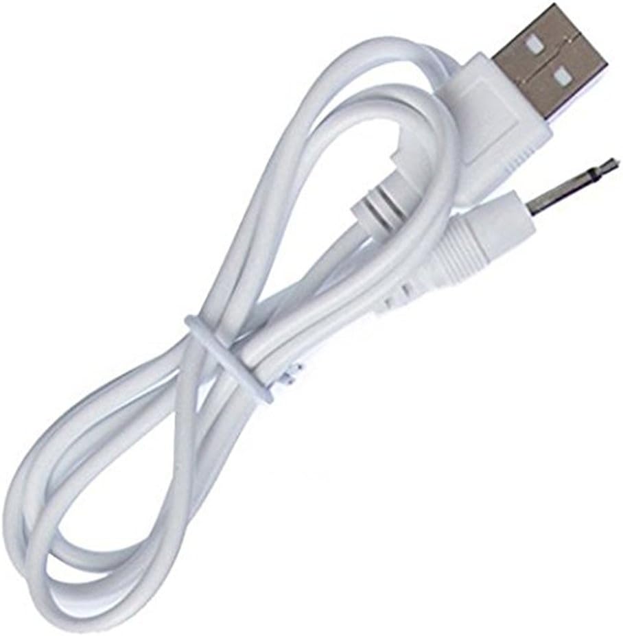 2.5mm DC Charging Cable USB Charge Cable for Rechargeable Vibrators, Wand Massagers
