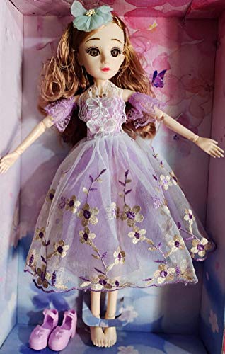 Image of DSR BJD Dolls 50CM Smart Doll 20Inch 18 Doll Toys with Full Set Clothes Shoes Wig Makeup & with Music Gift for Girls Best Gift All Festival (50CM) (Light -Purple)