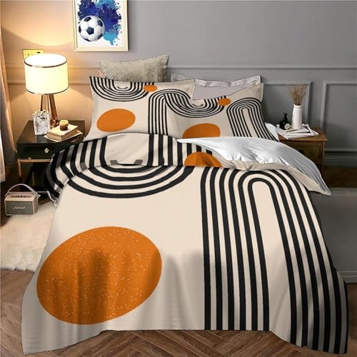 Parure de lit microfibre 3D géométrique super king 260x220 cm - 6