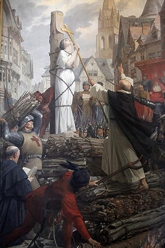 Tableau Jeanne d'Arc sur le bûcher, sublimez un mur vide avec l'art de Lenepveu