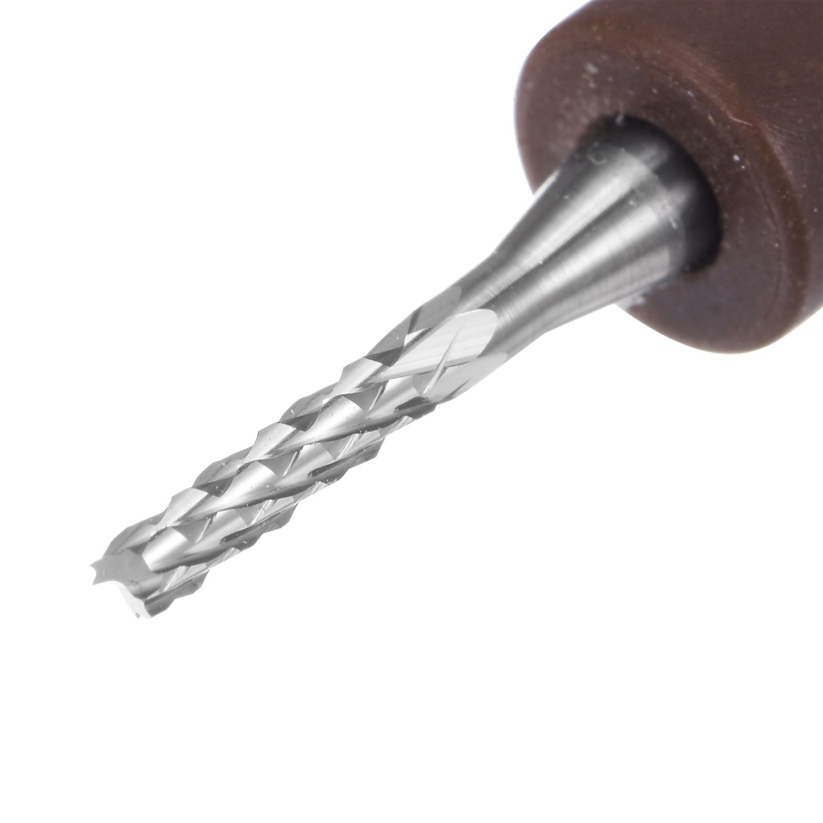 QUARKZMAN 10Pcs Embouts de Fraise 1,8 mm en Carbure de Tungstène pour Fraiseuse CNC, Outils de Gravure pour Circuit Imprimé, Machine de Fraisage du Bois, Queue Droite de 1/8 Pouce