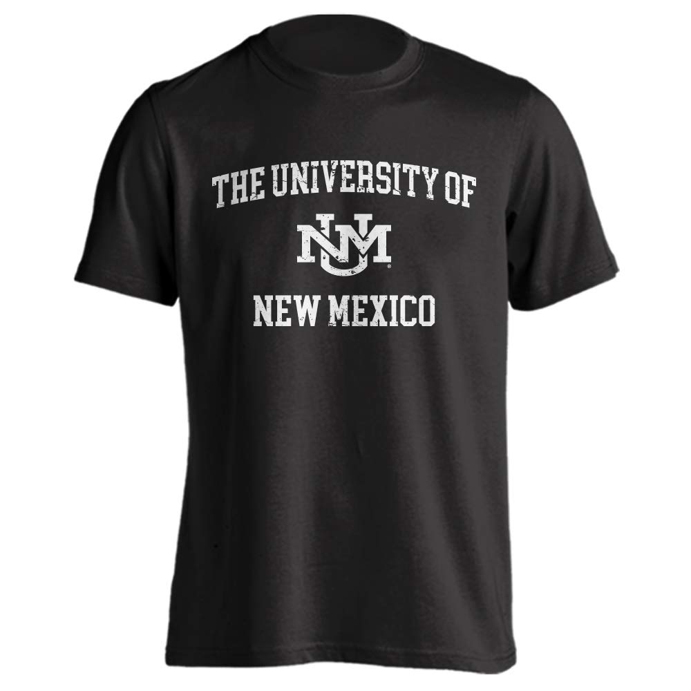 Sport Your Gear New Mexico Lobos Distressed Retro Logo T-Shirt Black 2XL