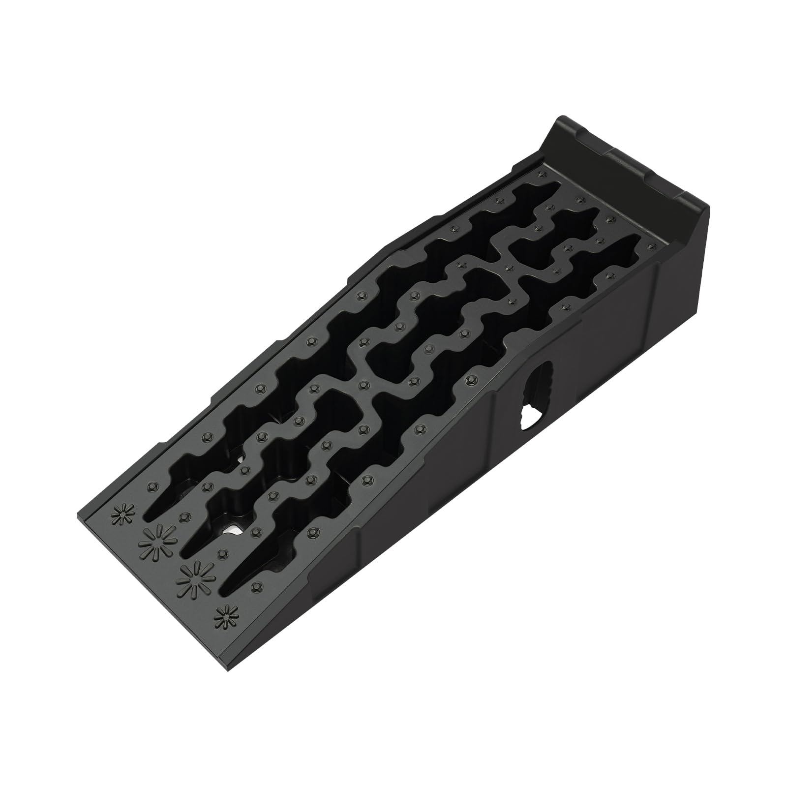 Auffahrrampen 2er Set bis 5 t, PP Kunststoff Auto Rampen für PKW | 2er Set, 5 t Traglast, PP Kunststoff, rutschfest, 90,5x30x21,5 cm, für Pkw, Wartung & Ölwechsel