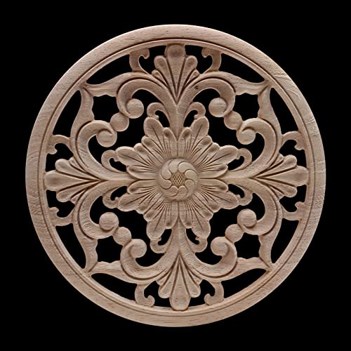 Décalcomanies de sculpture sur bois LVTFCO B140,7 disque de bois de cœur