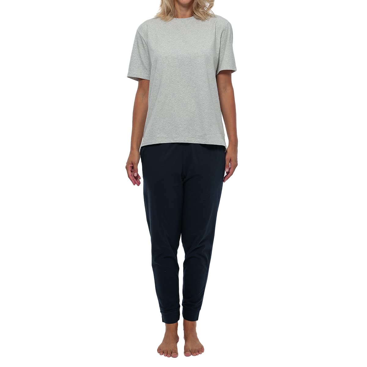 Schiesser - Mix - Damen - Organic Cotton - Schlafanzug lang - Pyjama - Nachtwäsche