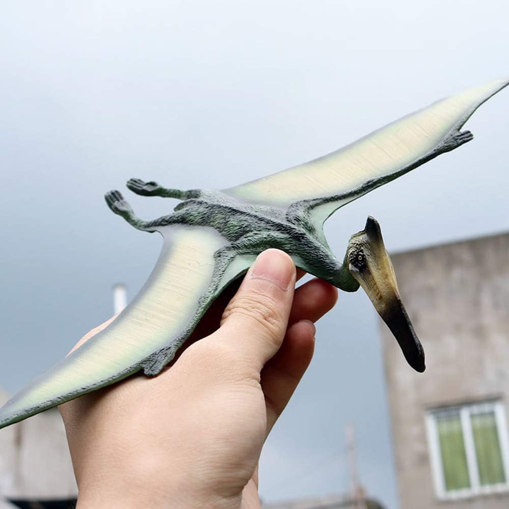EOIVSH 3-Pack Realistic Flying Dinosaur Figures - Pterosaur, Pterodactyl & Pteranodon - Educational Toy, Great for Collection, Gifts & Party Favors