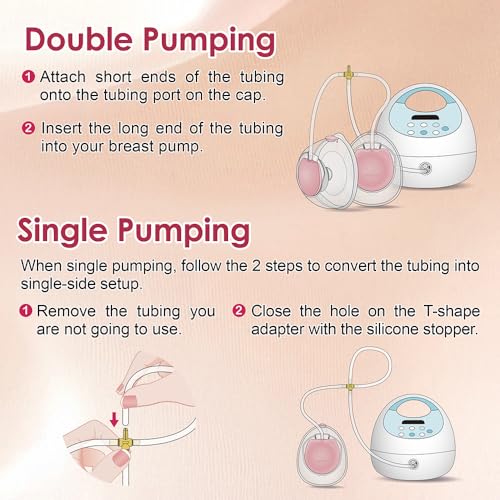 Image of Nenesupply Tubing Set for Handsfree Wearable Collection Cups. Work with Nenesupply Handsfree Wearable Collection Cups Only.