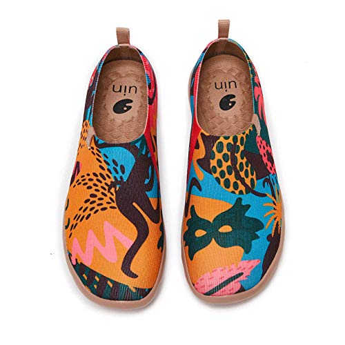 UIN Women's Slip-On Knitted Loafers