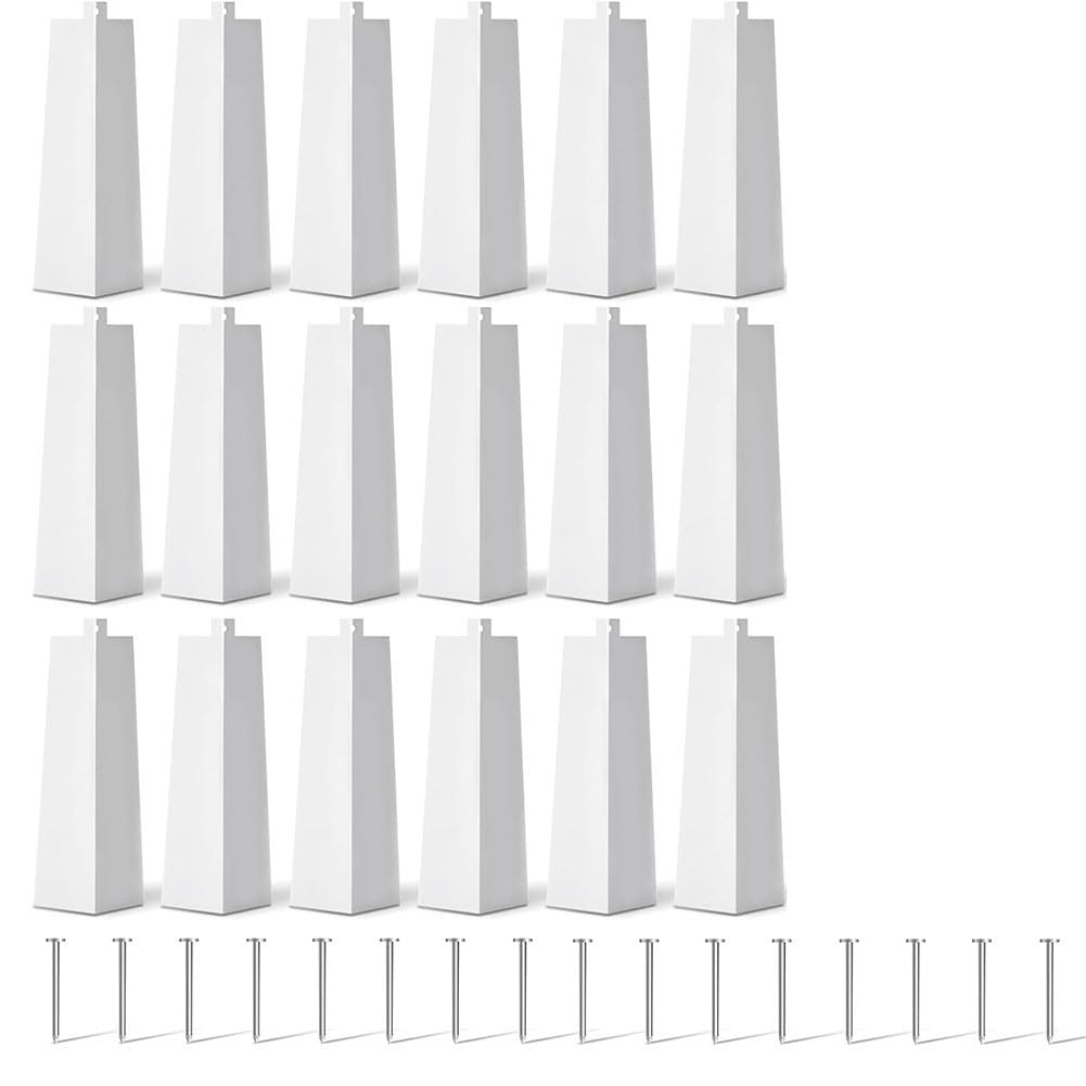Esquinas de Revestimiento de Aluminio Tapas de Esquina de Revestimiento Exterior de 8 Pulgadas Esquinas de Aluminio de Revestimiento Liso para Casas Móviles 16 Piezas