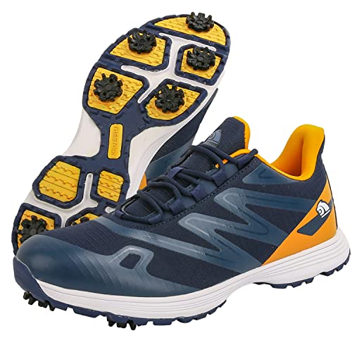Image of Waterproof Professional Golf Shoes Men Spikes Golf Sneakers Male Outdoor Anti Slip Walking Footwears