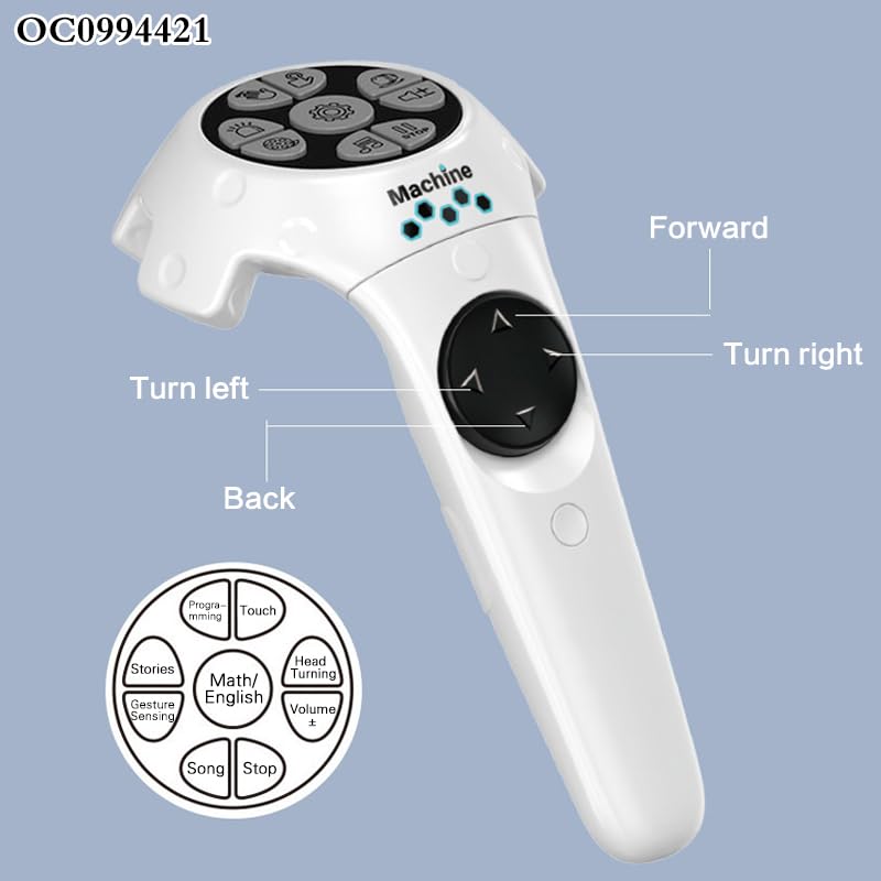 Image of Magicwand R /C Rechargeable Gesture Sensing Programmable Toy Robot for Kids with Moving Head【White】【Pack of 1】