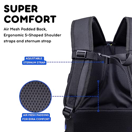 Image of J World New York Atom Laptop Backpack - Ergonomic Backpack for School with Air Mesh Padded Shoulder Straps - 600D Polyester Work Backpack for Men and Women - Stylish Design (CAMO)