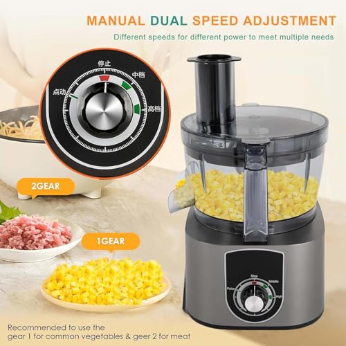 Procesador eléctrico de verduras y frutas 5L para cocina miniatura 4