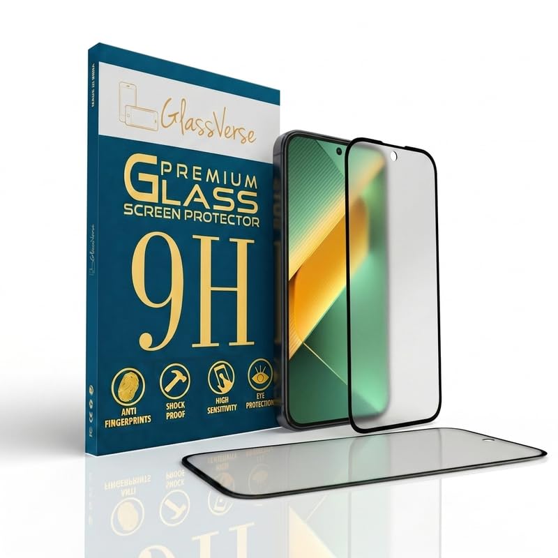 Image of GlassVerse Matte Tempered Glass for Tecno Pova 6 Pro | Anti Glare, Smooth Touch Screen Protector, 9H Hardness, Edge to Edge, Case Friendly, Hassle-less Installation Kit Included. (Pack of 2)