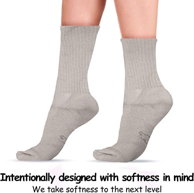 World's Softest Classic Crew Socks - Ultra Soft Socks for Women and Men - 3 Pack - Image 3