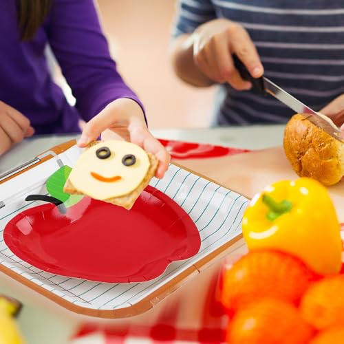 Assiettes en forme de pomme Hushee pour fêter une rentrée joyeuse