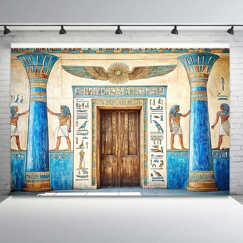 Fondo Decorativo Egipcio Antiguo para Fotografía 7X5 FT miniatura 3