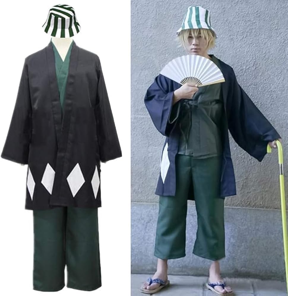 BLEACH 浦原喜助コスプレ衣装男性(XXXLサイズ)＋セット未ウィッグ BLEACH 浦原喜助コスプレ衣装男性(XXXLサイズ)＋セット未ウィッグ