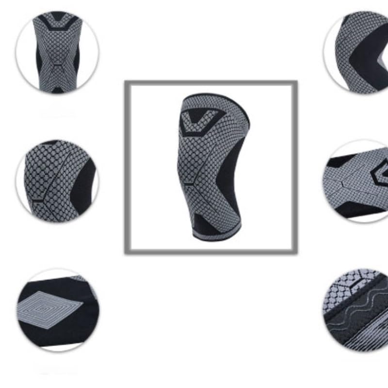 Sports Knee Pads Nylon Elastic Knitted Warm Cycling Protective Gear Fitness Running