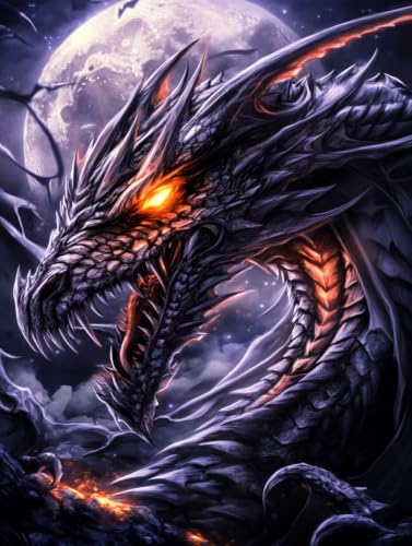 DIY peinture diamant adulte dragon, le cadeau idéal pour amateurs d'art créatif