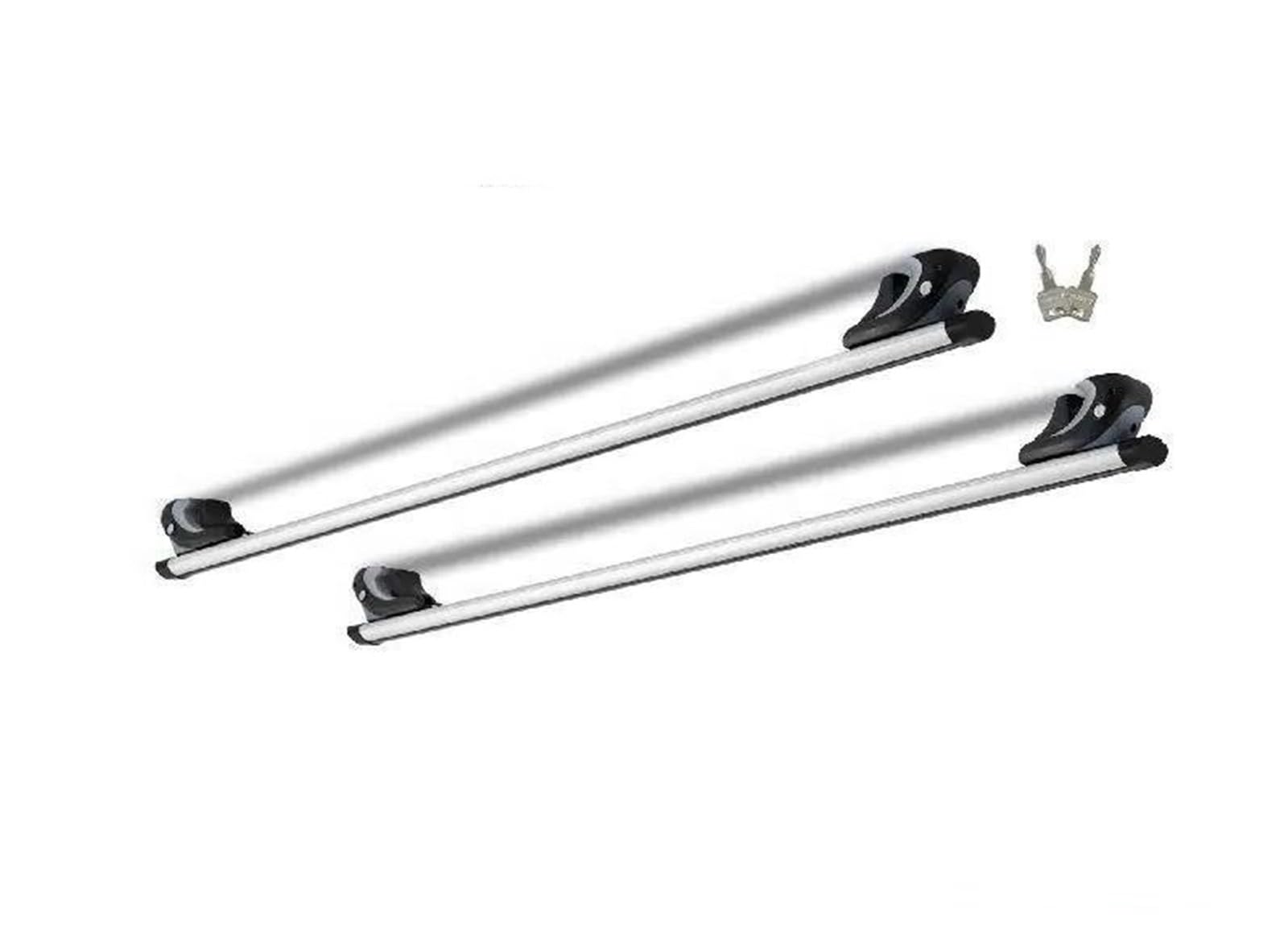 Barra transversal de aluminio ajustable para baca de coche con carga de 200 libras 7