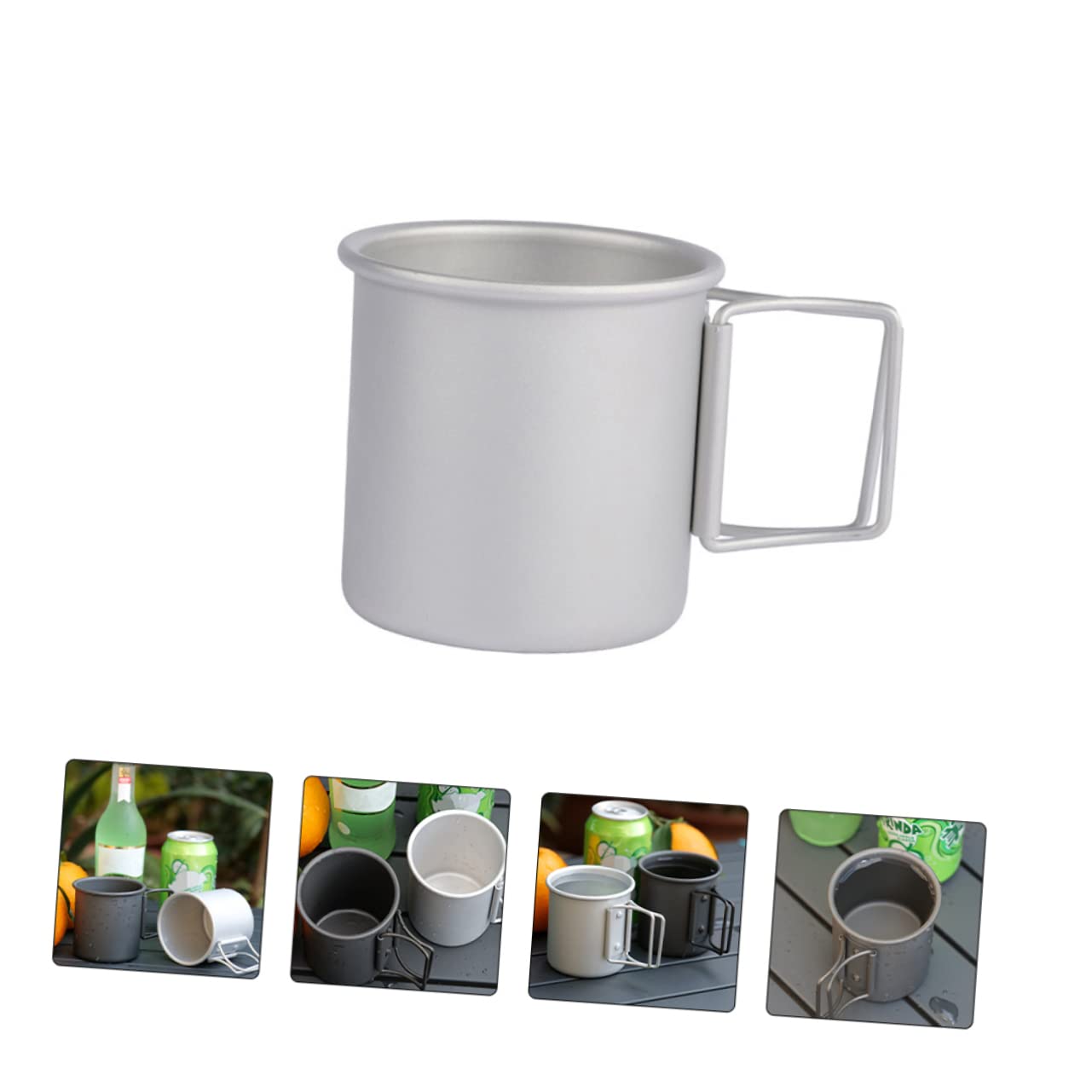 Kisangel Tasse Pliante Aluminium De Coupes Légères pour Boissons pour Camping Activités Plein Air Résistantes Compactes