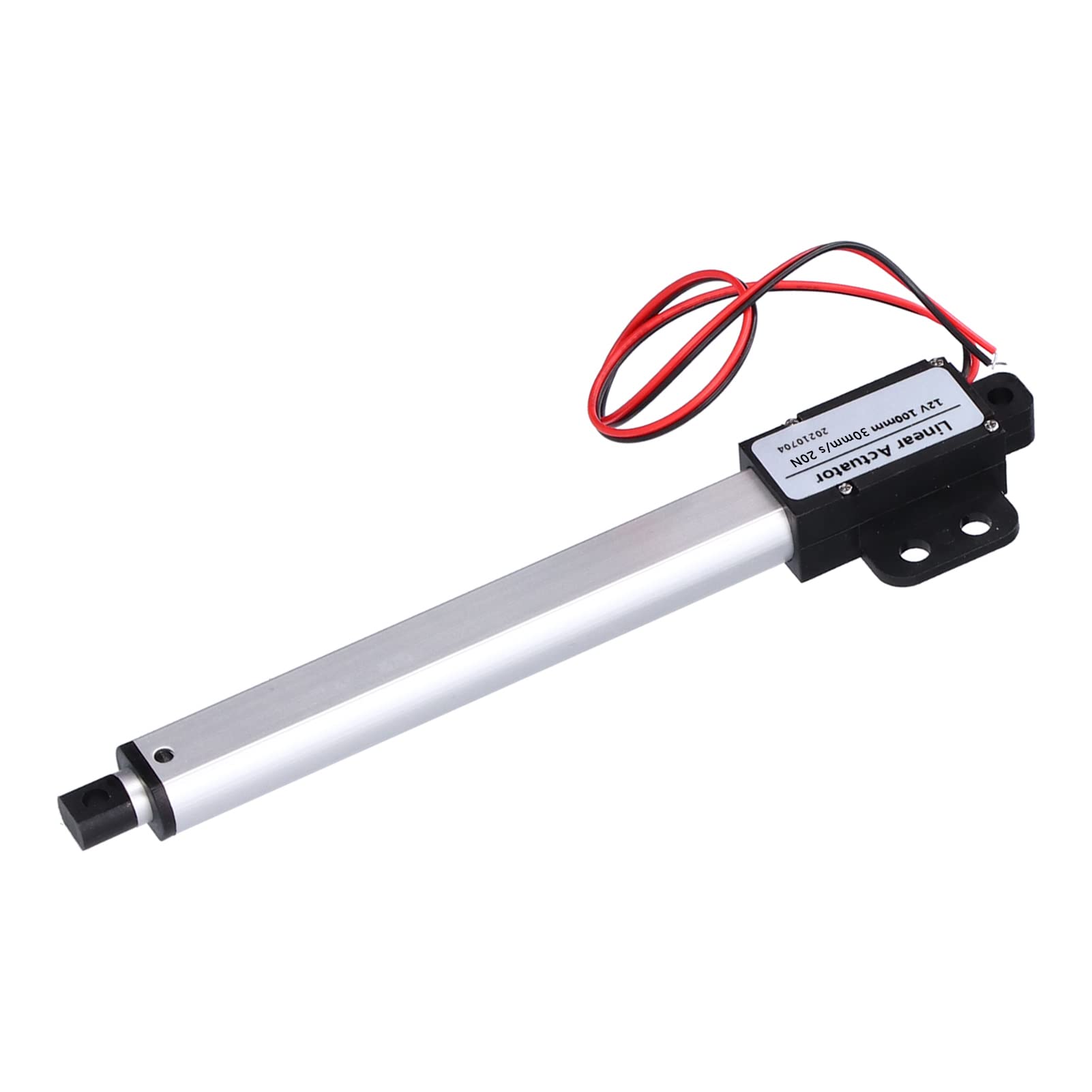 Vikye Actionneur Linéaire Mini électrique à Faible Bruit, Course de 100mm pour Fauteuils Inclinables électriques et Tables élévatrices-tension D'entrée 12V (Course 100mm-30mm/s-20N)