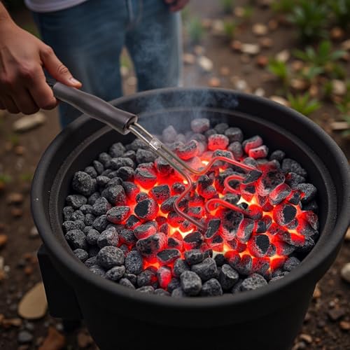 Electric Charcoal Starters for Grill, 800w Super Fast Charcoal Lighter Fire Starter,Electric Lighter Charcoals Burner for Ignite Briquettes Coal Burner - Stainless Steel Coils 4.6ft Long Cable