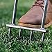 Yard Butler IM-7C Multi Spike Lawn Aerator - Spike Grass Aerator Lawn Tool, Manual Hand Tiller for Garden and Soil - Yard Tools, Gardening Hand Tools, Dethatcher Rake, Edger Lawn Tool - 37 Inches