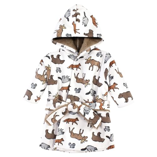 Image of Hudson Baby Unisex BabyMink with Faux Fur Lining Pool and Beach Robe Cover-ups