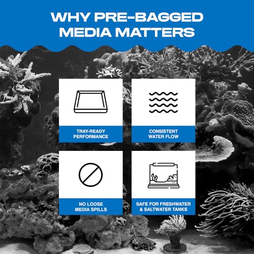 Image of Penn-Plax Cascade Pro-Carb Filt-A-Pack, 2 Pack - Carbon Aquarium Canister Filter Media Bags - Pre-Bagged Nylon Mesh Replacement for Cascade Systems, Freshwater & Saltwater Tanks - 8 Ounce