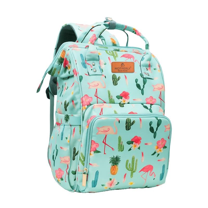 - Motherly Elegant Diaper Bag for Mothers for Travel, Maternity Bag for Newborn Baby, Mothers Travelling Bag, Multipocket Water Resistant Baby Bag, Hospital Bag for Moms (Cactus Light Green)