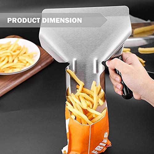 CNQLIS Popcorn-Schaufel und Dredge Shaker aus Metall, ideal zum Befüllen von Pommes Frites, mit Salz- und Gewürzspender - Image 7