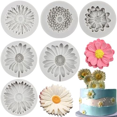 MYPRACS 6 Stück Barock Fondant Formen - Silikonformen Für Kuchen & Deko