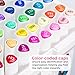 Ohuhu Markers: 48-Color Double Tipped Brush & Chisel Alcohol Markers for Adults Coloring Illustration, Alcohol-based Art Marker Set with Unique Designed Grip, Great Value Pack for Beginners