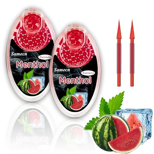 200 boules d'énergie parfumées premium - 10 saveurs Mix à 10 boules pour une saveur inoubliable - bille box saveur (Pastèque)