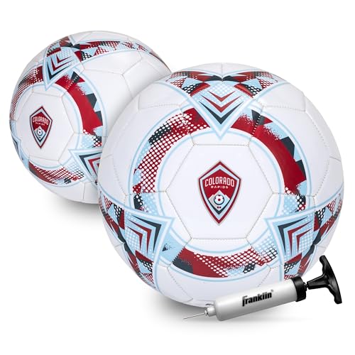 Image of Franklin Sports Official MLS Team Soccer Balls - Official Size 5 Soccer Balls - Regulation Size + Weight Soccer Ball for Kids + Adults - Boys + Girls Soccer Ball - Air Pump Included